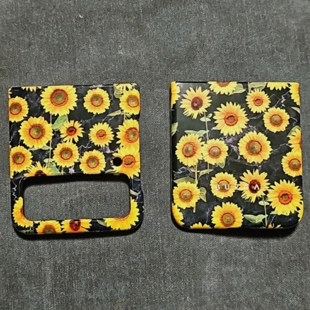 BURGA Sunflower Case for Samsung Galaxy Z Flip 4! 💛